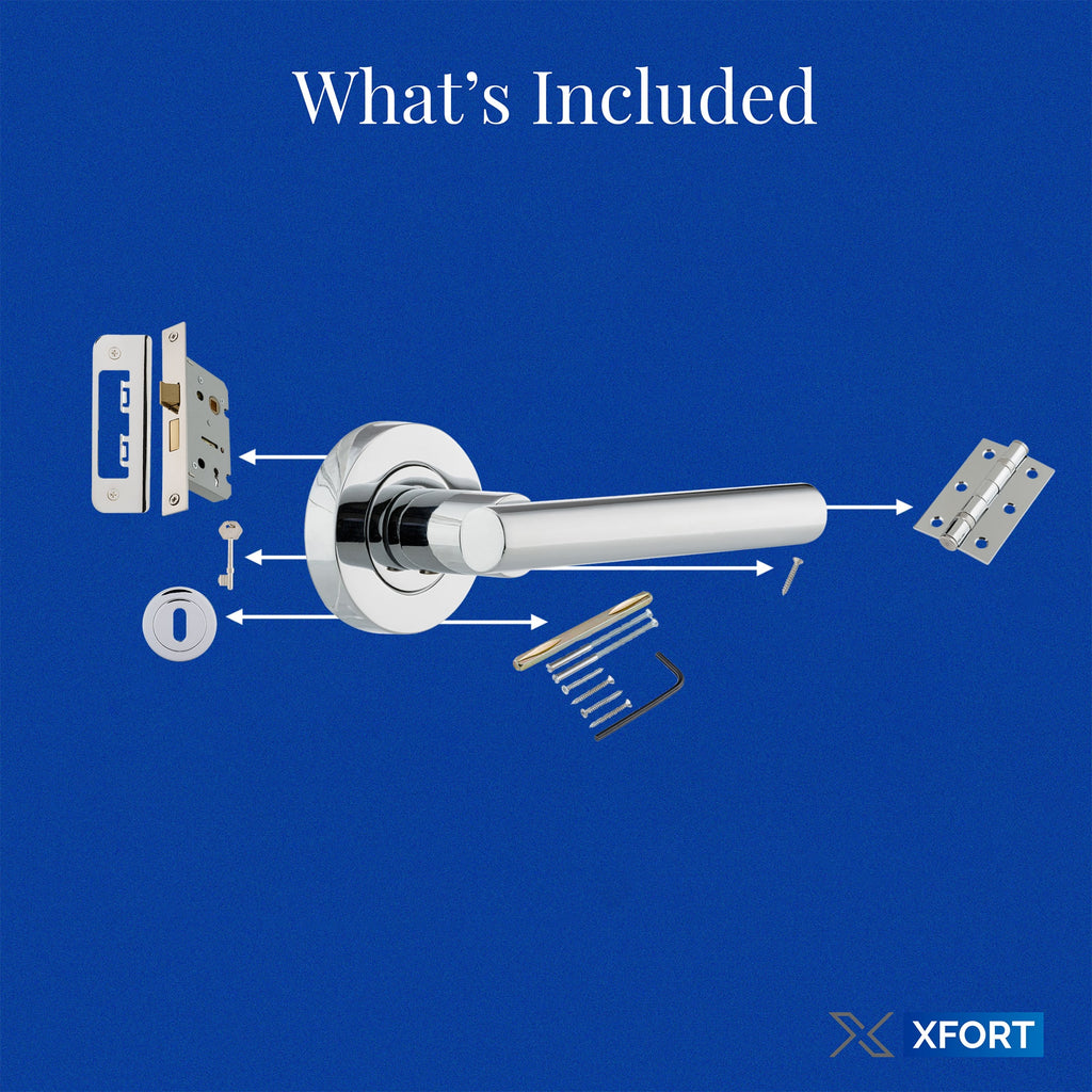 XFORT Liberty Lever on Rose Lock Pack, Complete Set with Liberty Door ...